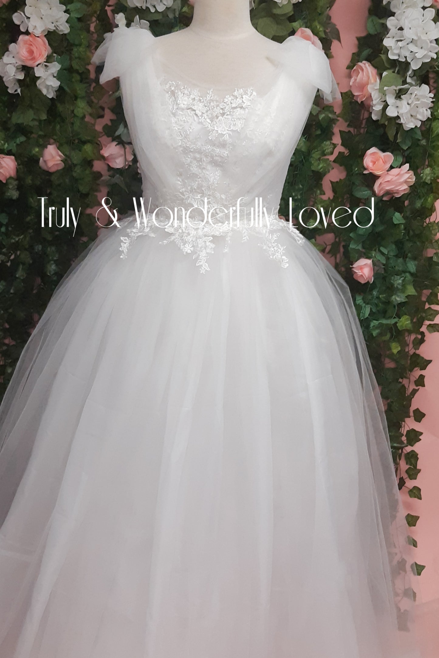 Elegant Bow Sleeves Gown