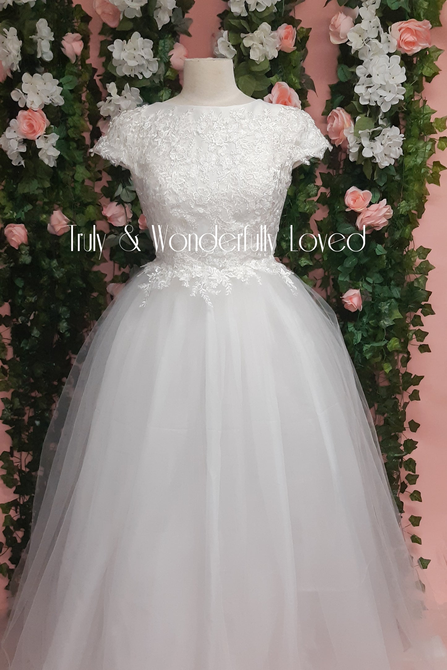 Now & Forever Cap Sleeves Ball-Gown