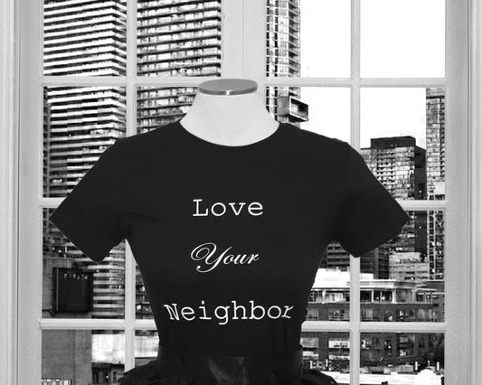 Love Your Neighbor Black Tee